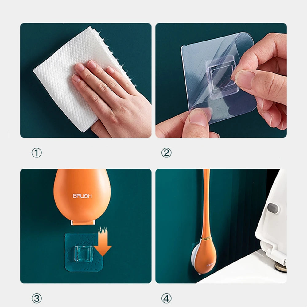 SmartBrush - فرشاة مرحاض سيليكون أنيقة وصحية