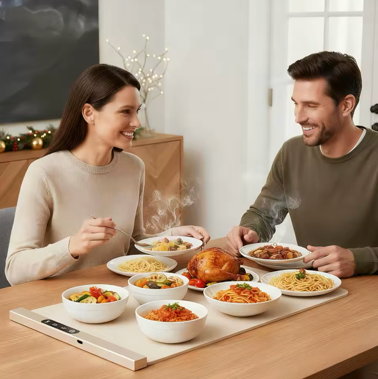 Inteligentný vyhrievaný podnos - Udržujte svoje jedlá teplé dlhšie 